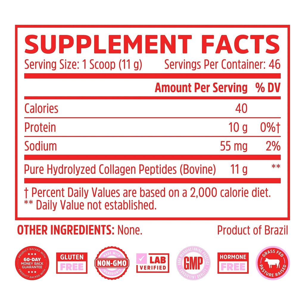 Zhou Collagen Peptides Hydrolyzed Protein Powder – Grass Fed, Pasture Raised, Unflavored - TrustMedUSA