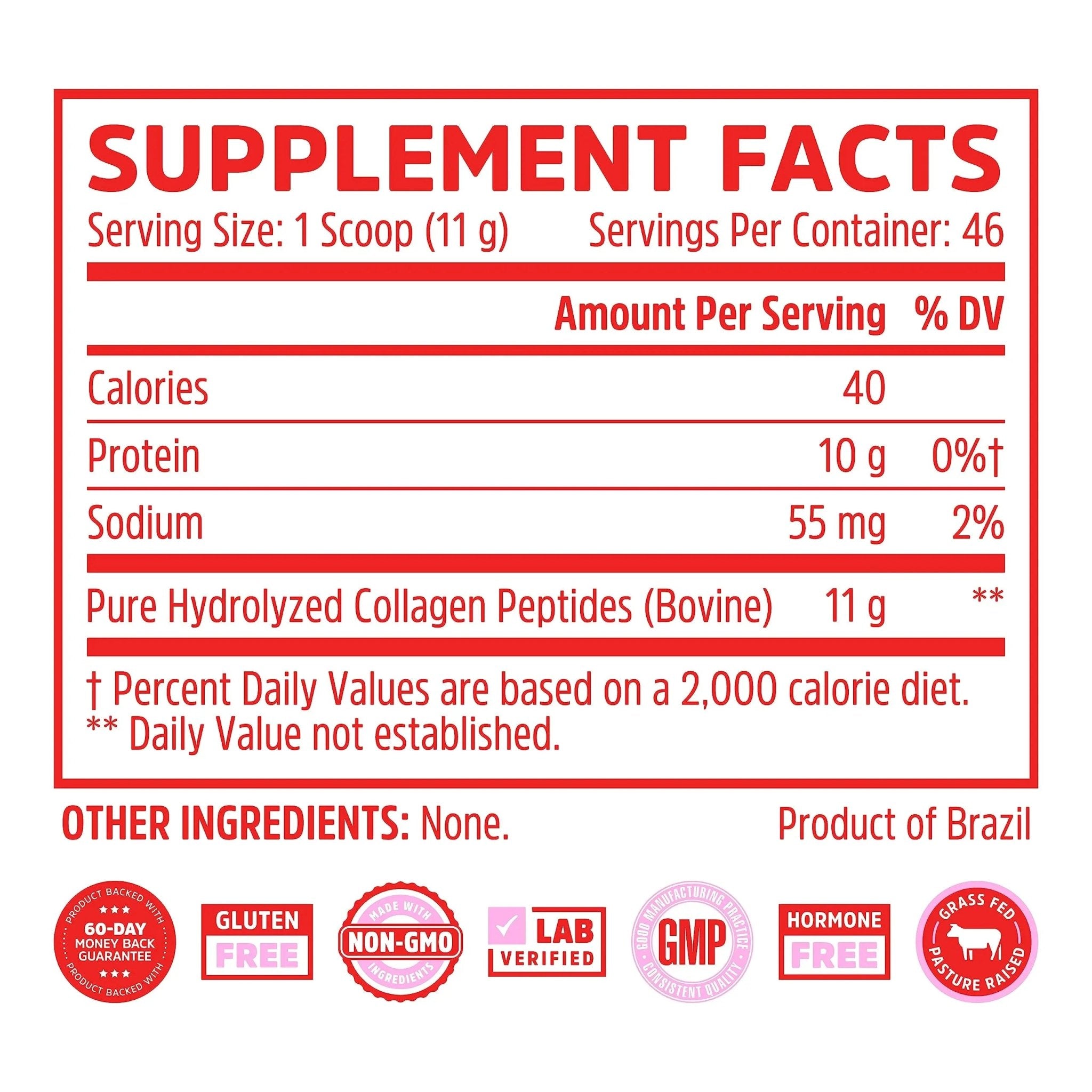 Zhou Collagen Peptides Hydrolyzed Protein Powder – Grass Fed, Pasture Raised, Unflavored - TrustMedUSA