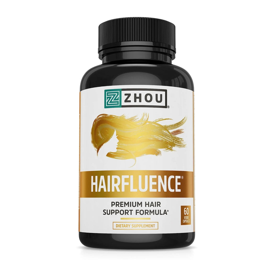 Zhou Hairfluence, Hair Growth Supplement with Biotin 5000mcg, Collagen, Keratin, - TrustMedUSA
