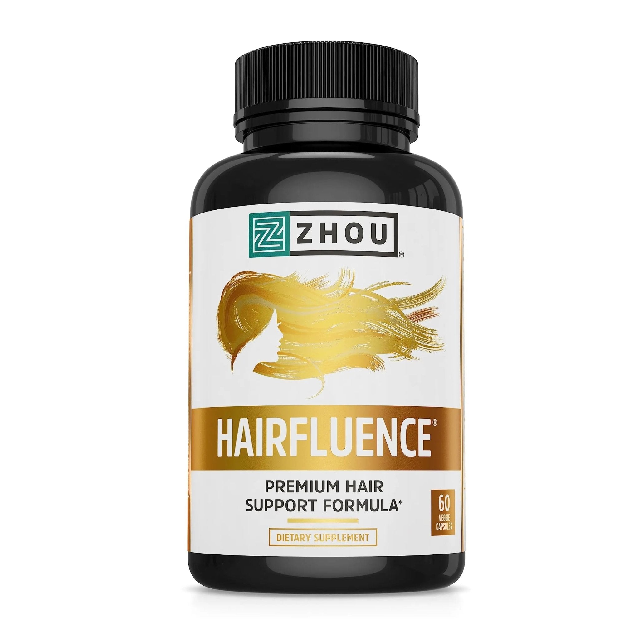 Zhou Hairfluence, Hair Growth Supplement with Biotin 5000mcg, Collagen, Keratin, - TrustMedUSA