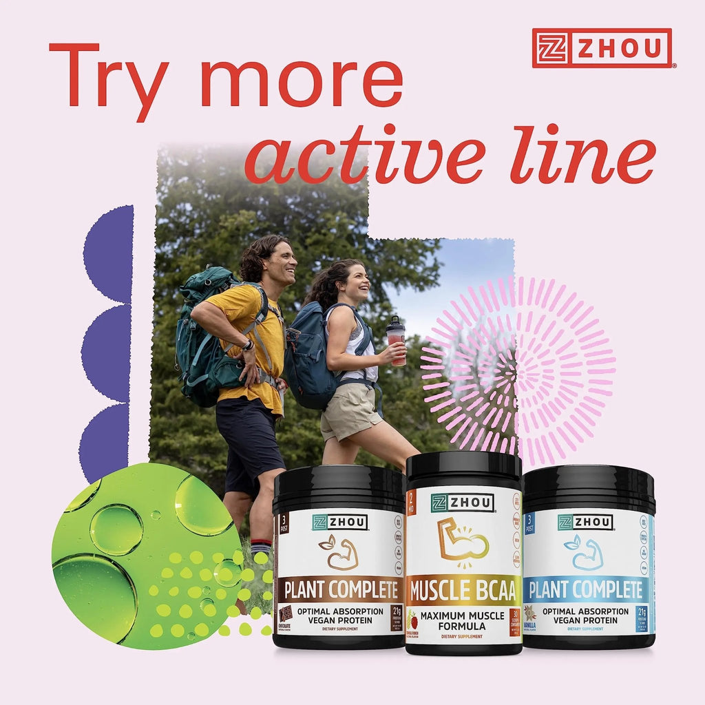 Zhou Nutrition Lite Up, Non-Stimulant Pre Workout Powder, Caffeine Free Nitric Oxide - TrustMedUSA