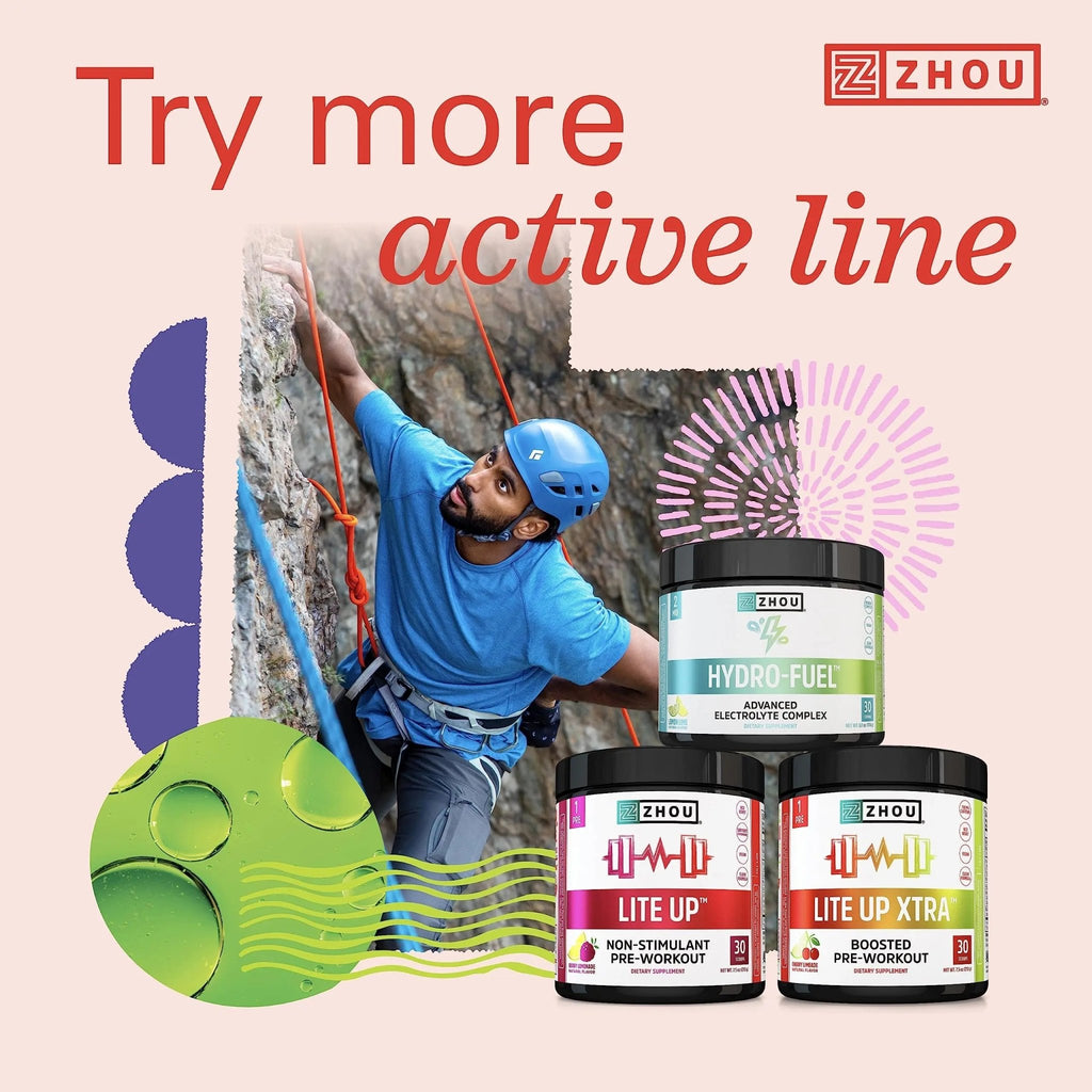 Zhou Nutrition Muscle BCAA Powder, Vegan Muscle Recovery, Natural, Clean Formula - TrustMedUSA