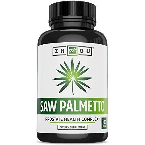 Zhou Nutrition Saw Palmetto Extract 500 mg, Prostate Health, Urinary Tract Support, DHT - TrustMedUSA