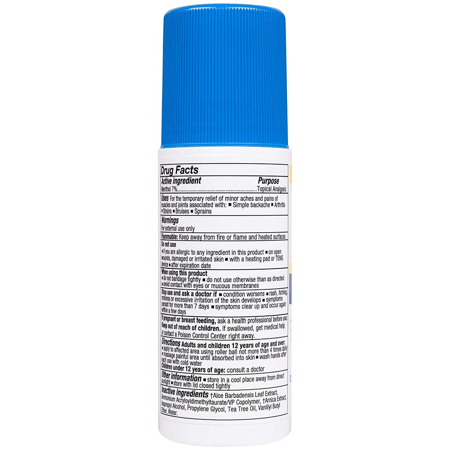 Zim's Max Freeze Muscle and Joint Pain Relief Roll-On - 3 oz, Pack of 4 - TrustMedUSA