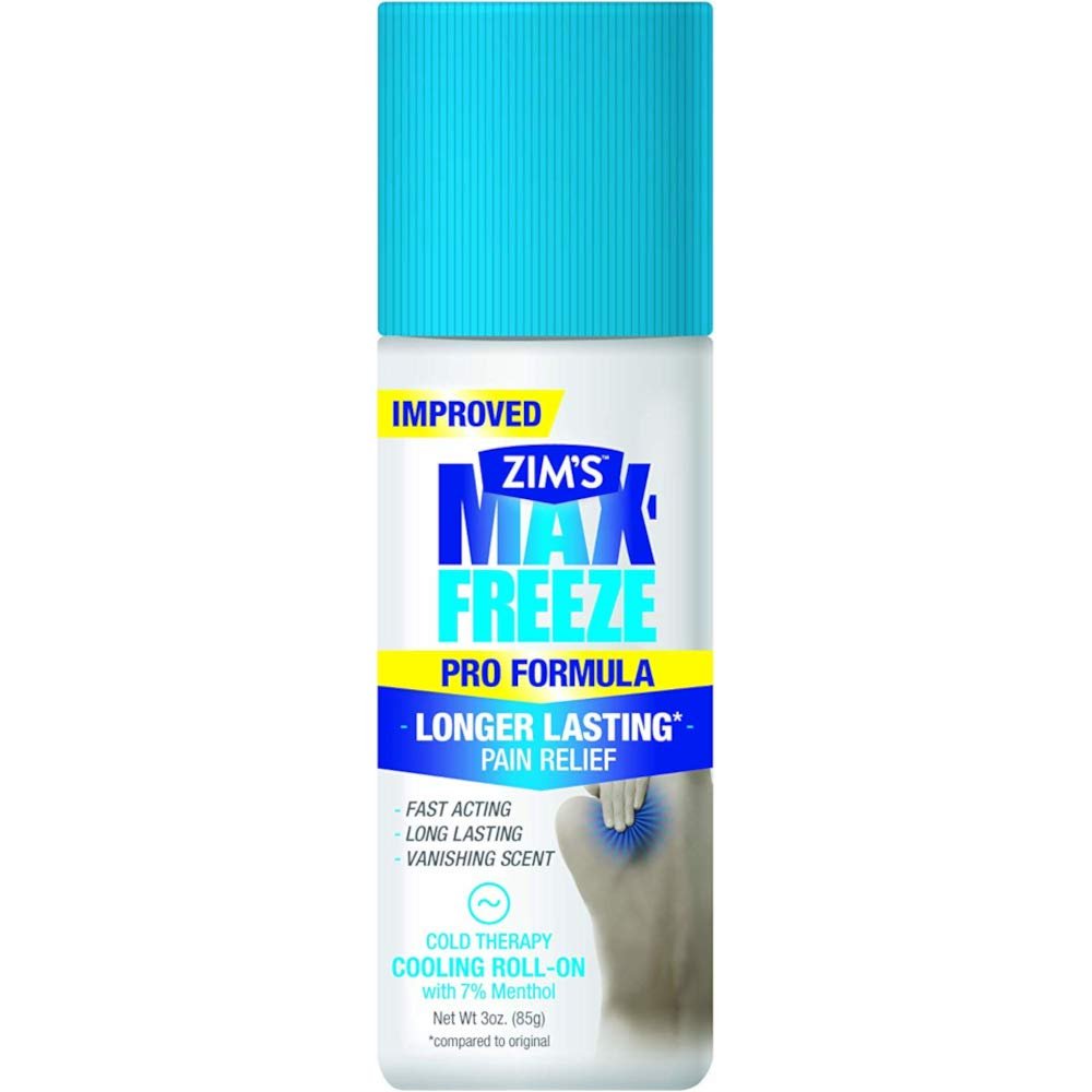 Zim's Max Freeze Pain Relief Roll On, 3 Ounces each (Value Pack of 8) - TrustMedUSA