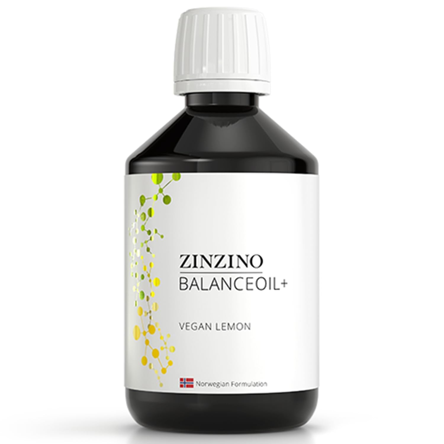 Zinzino - BalanceOil+ Vegan Lemon, Synergistic Blend with Marine Micro-Algae, Olive Oil, Ahiflower Seed Oil, Vegan Vitamin D3-300 ml - TrustMedUSA