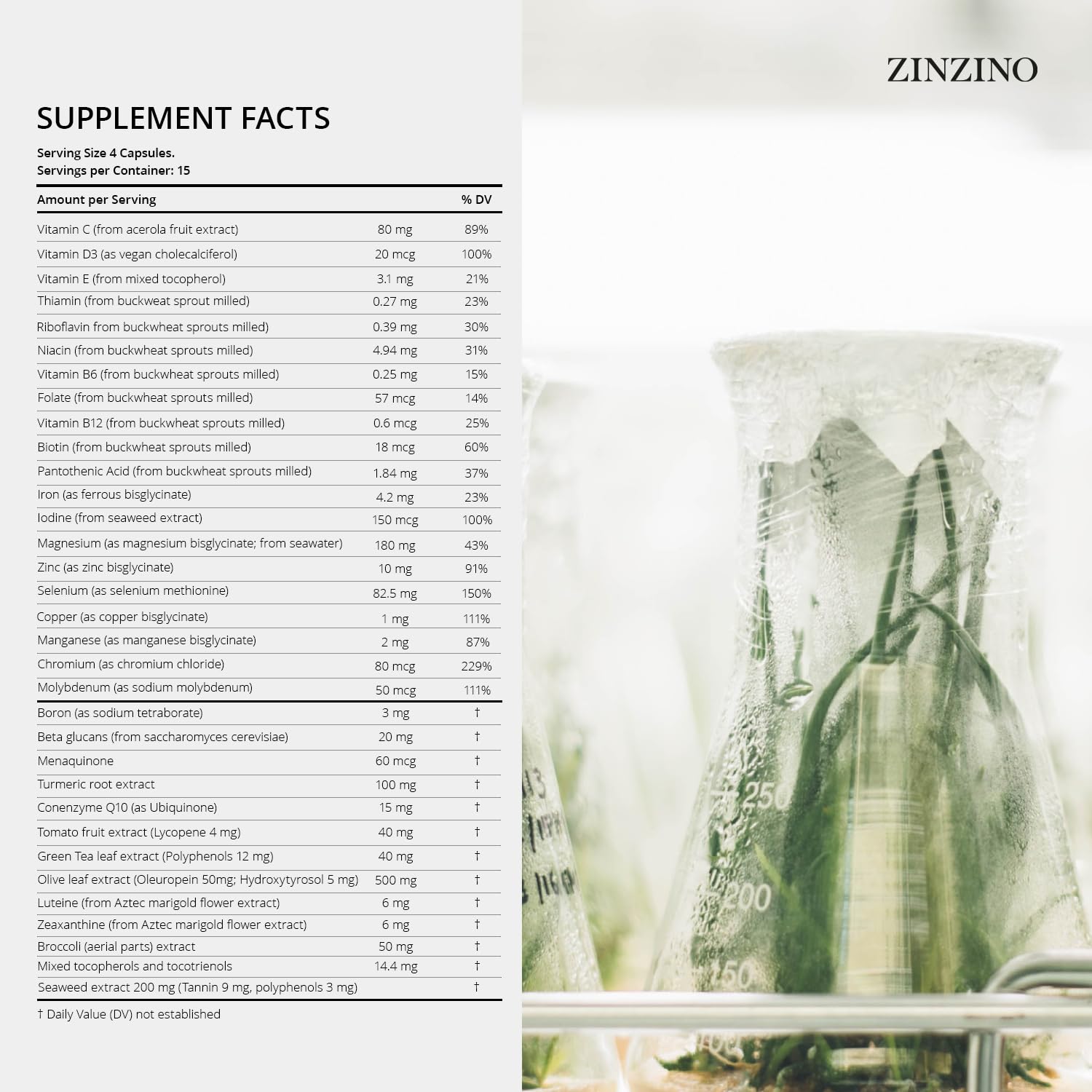 Zinzino Xtend + - Multi Immune Supplement - Essential Vitamins, Minerals & Vitamin C for Immune Support, Energy & Focus - 60 Capsules - TrustMedUSA