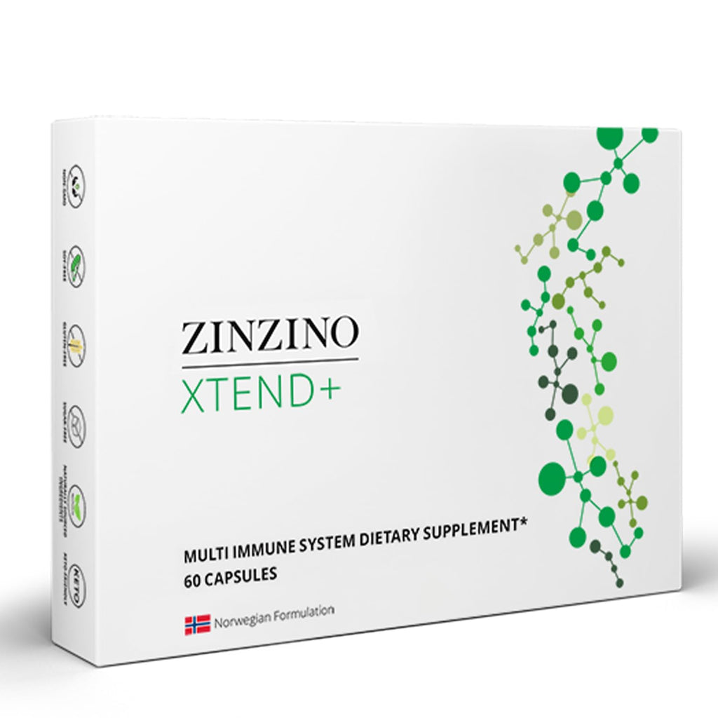 Zinzino Xtend + - Multi Immune Supplement - Essential Vitamins, Minerals & Vitamin C for Immune Support, Energy & Focus - 60 Capsules - TrustMedUSA