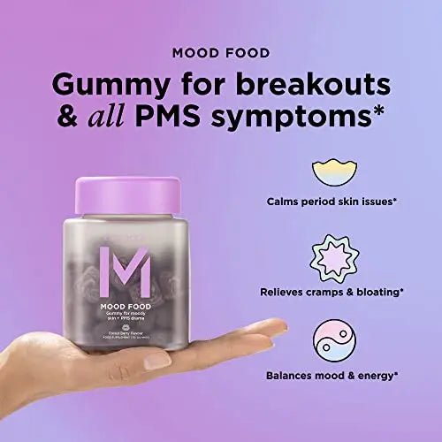 ZitSticka Mood Food: Gummy for Moody Skin + PMS Drama, Forest Berry Flavour - TrustMedUSA