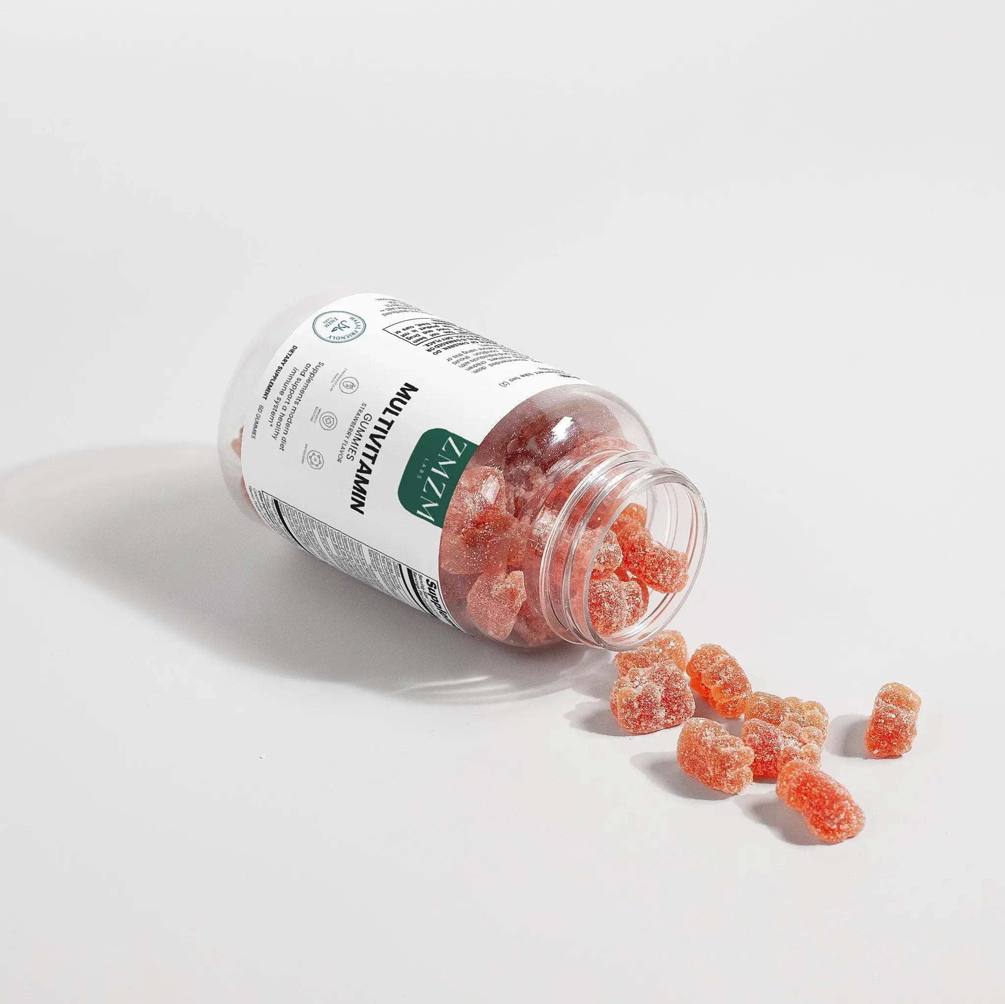 ZMZM LABS Multivitamin Gummies – Strawberry Flavor, 60 Gummies, Vegan, Gelatin-Free, Halal-Friendly Daily Vitamin Supplement - TrustMedUSA