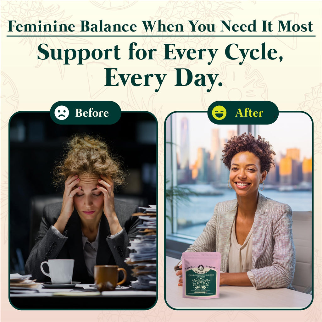Zontixyrl Premium Feminine Balance Gummies Women - Pineapple Gummies for Women pH Probiotic and Immune Support Vegan Gluten Free 60 Gummies 30 Servings - TrustMedUSA