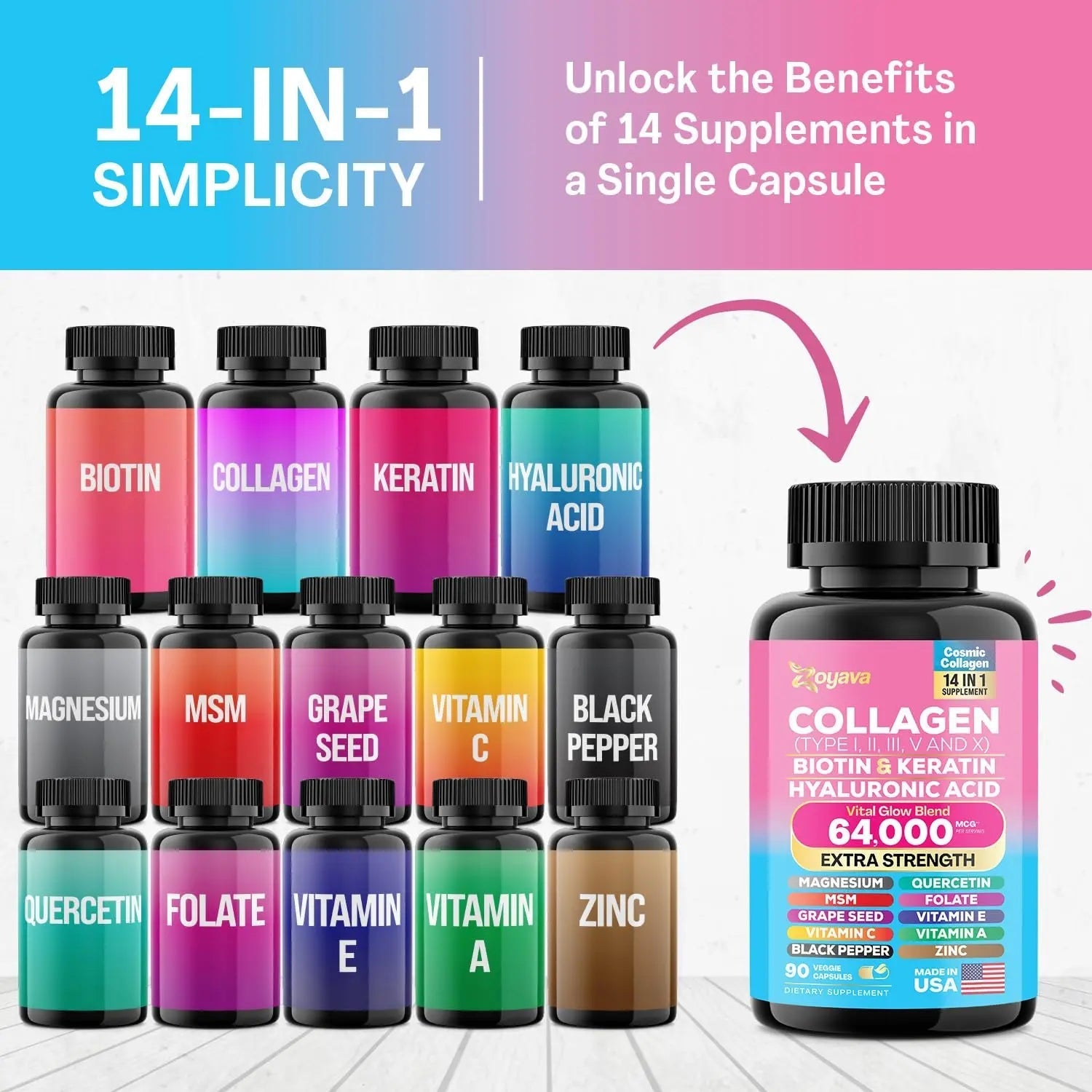 Zoyava Sea Moss 16-in-1 and Collagen 14-in-1 Bundle - TrustMedUSA
