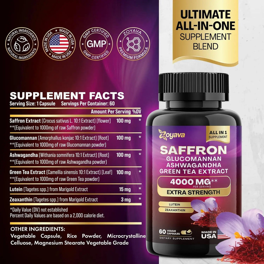 Zoyava Sea Moss 16-in-1 and Saffron 6-in-1 Bundle - TrustMedUSA
