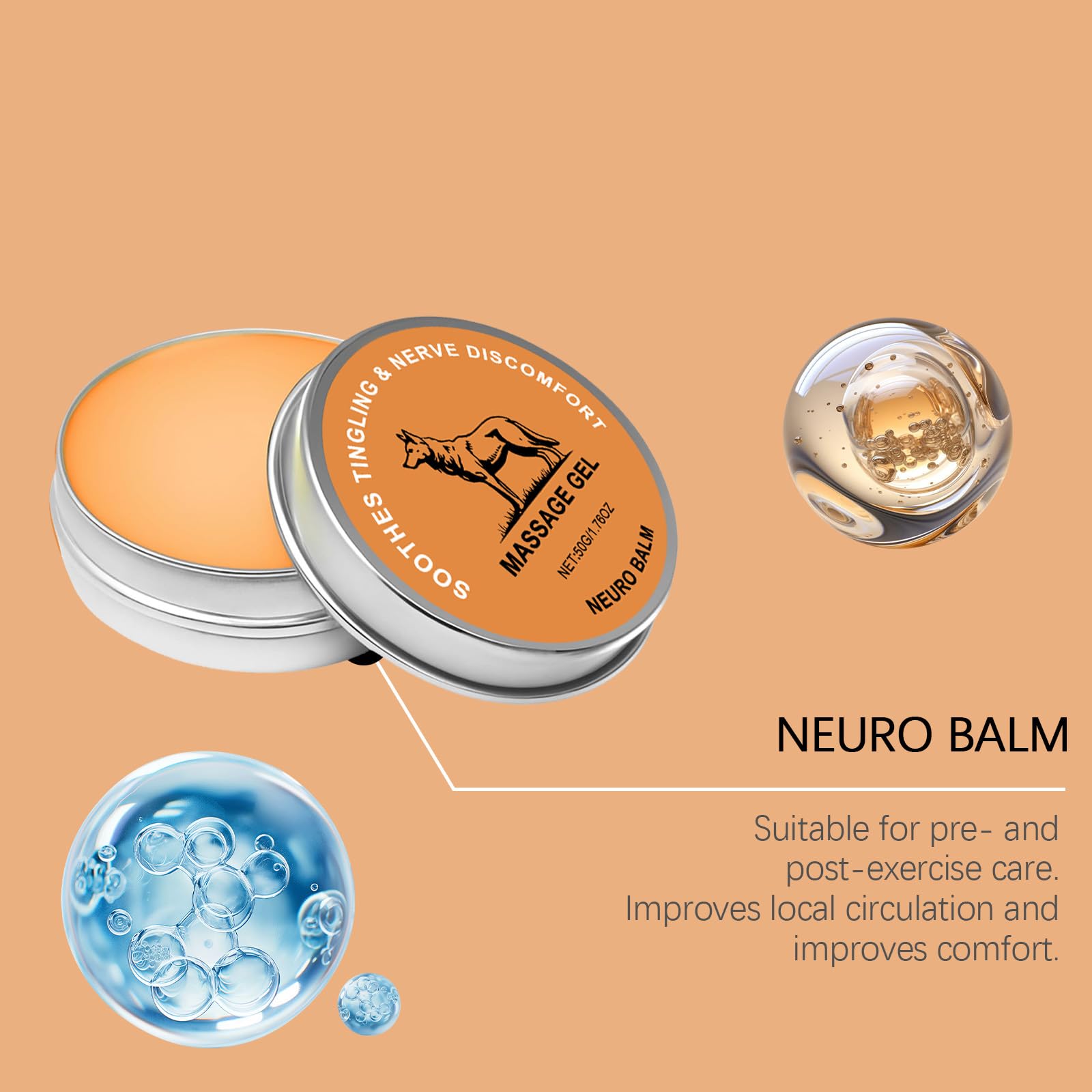 ZQDXSYN Neuro Balm, Joint & Muscle Soothing Cream, Joint Care Soothing Cream, Daily Body Care & Muscle Care (3PCS) - TrustMedUSA
