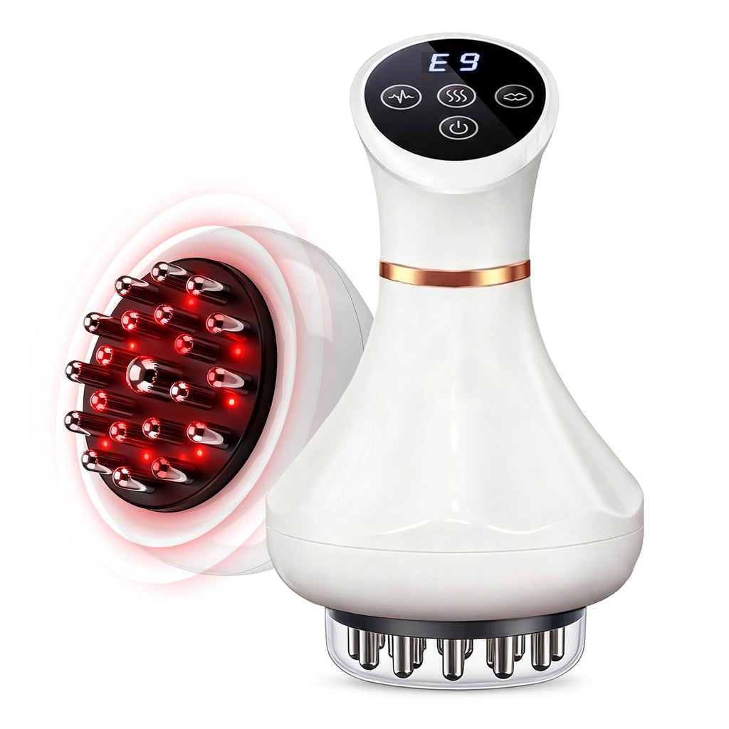 ZRCZRC Lymphatic Drainage Massager, Lymphatic Massager, Helps Reduce Stretch Marks & Cellulite, for Legs, Arms & Belly, Body Sculpting Machine with Microcurrent, Light, Heat & Vibration, White - Maple Wellness Supplements