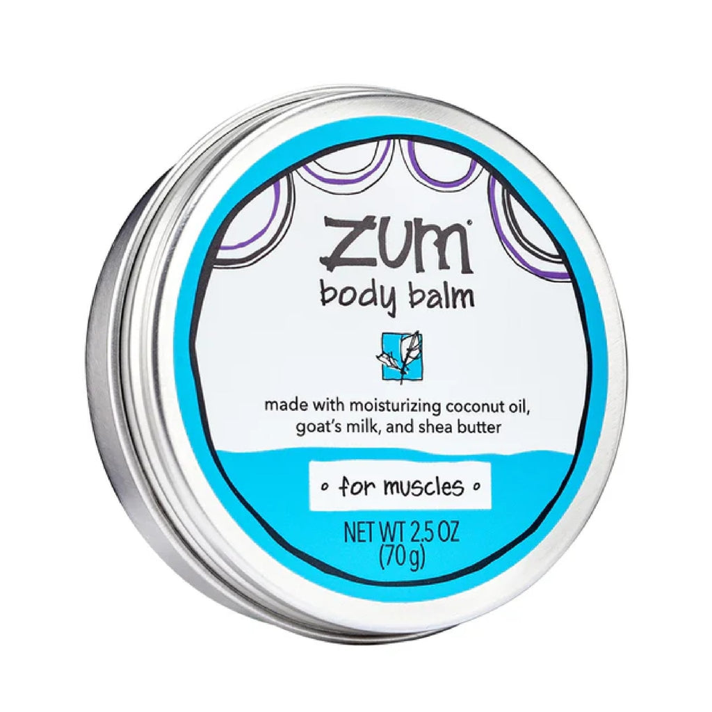 Zum Indigo Wild Body Balm for Muscles - Body Moisturizer for Women & Men - After Workout Muscle Recovery - Includes Goat's Milk, Shea Butter & Menthol - 2.5 oz - TrustMedUSA