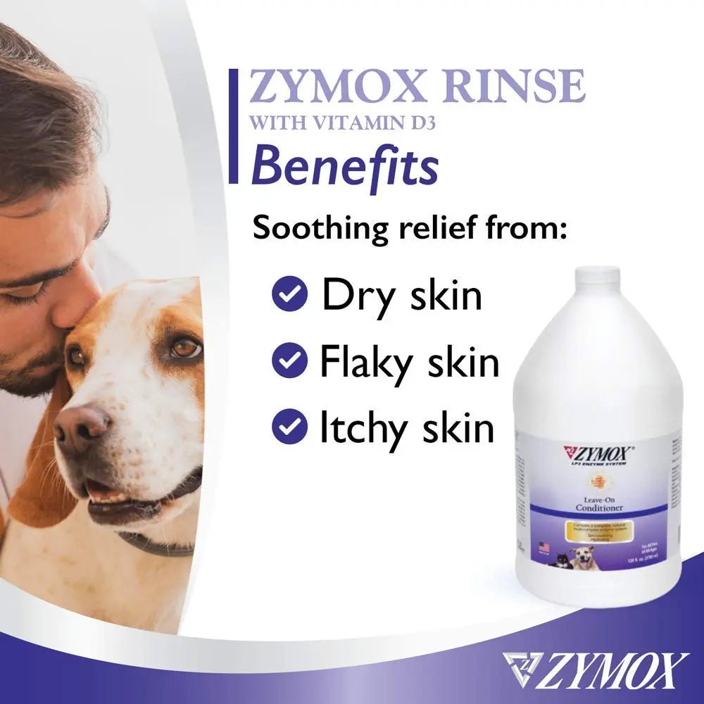 ZYMOX Leave-in Conditioner with Vitamin D3 for Cats & Dogs, 1gal - TrustMedUSA