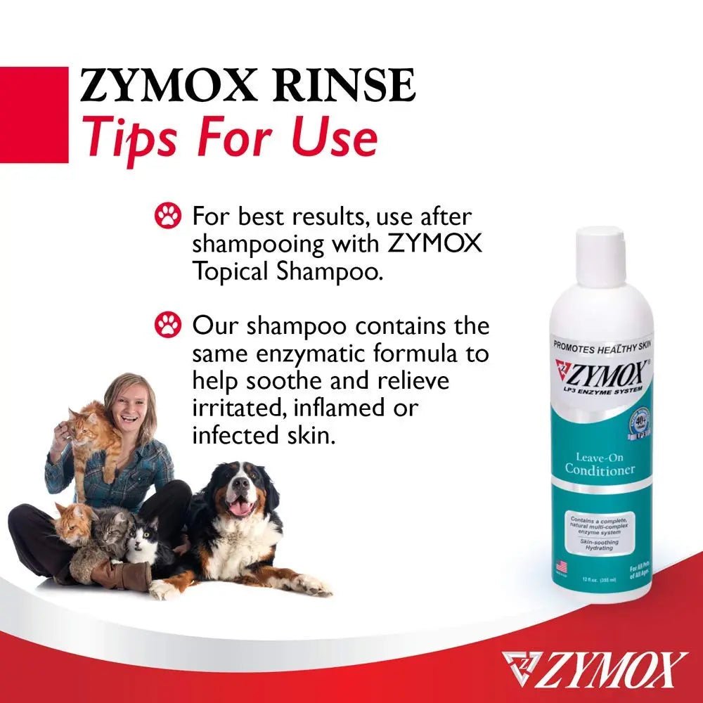 Zymox Leave On Conditioner for Pets, 12 fl oz - TrustMedUSA