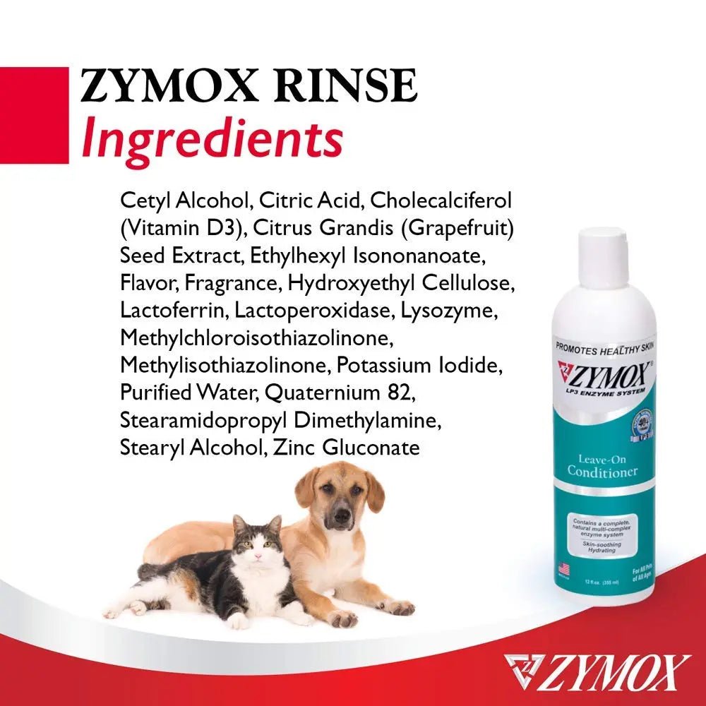 Zymox Leave On Conditioner for Pets, 12 fl oz - TrustMedUSA