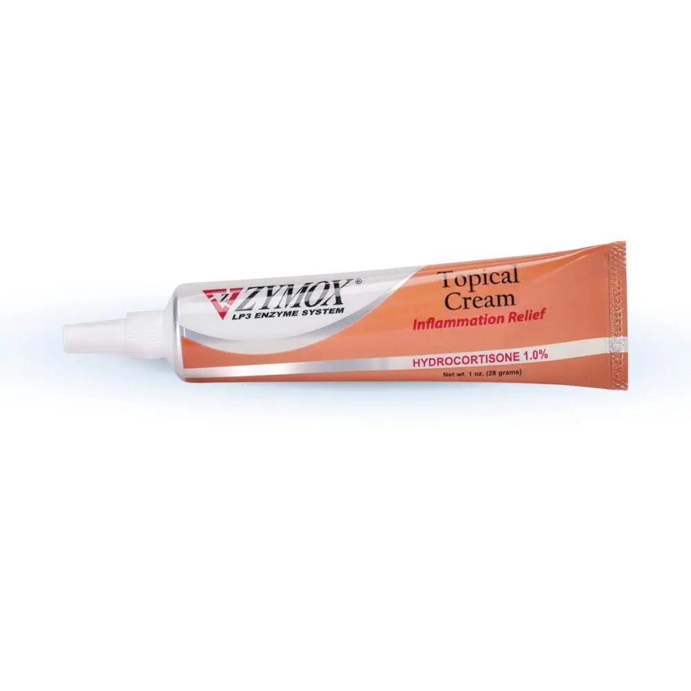 Zymox Veterinarian Strength Topical Cream with 1% Hydrocortisone for Dogs and Cats, 1oz - TrustMedUSA