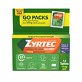 Zyrtec 24 Hour Allergy Relief Tablets, Antihistamine Indoor & Outdoor Anti Allergy Medicine + Cetirizine HCl, Relief from Runny Nose, Sneezing, & Itchy Eyes, Single Packs, 14 x 1 ct Packets - Maple Wellness Supplements