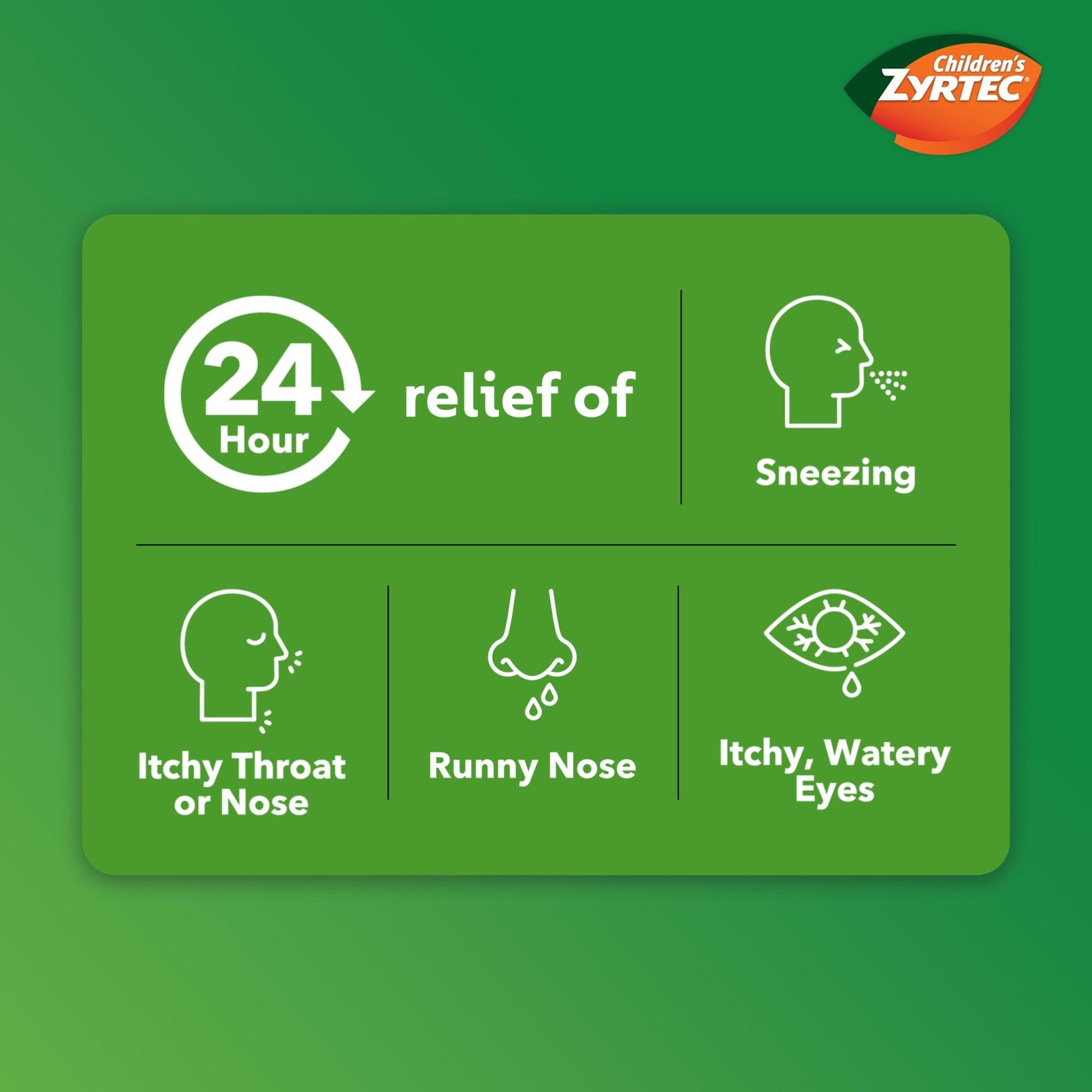 Zyrtec Children's Liquid, Kid's Antihistamine Syrup, Dye-, Sugar-, and Alcohol-Free, Pleasant Bubble Gum Flavor, Contains Cetirizine HCl Suitable for Ages 2 Years and Up, 4 fl oz Bottle - Maple Wellness Supplements