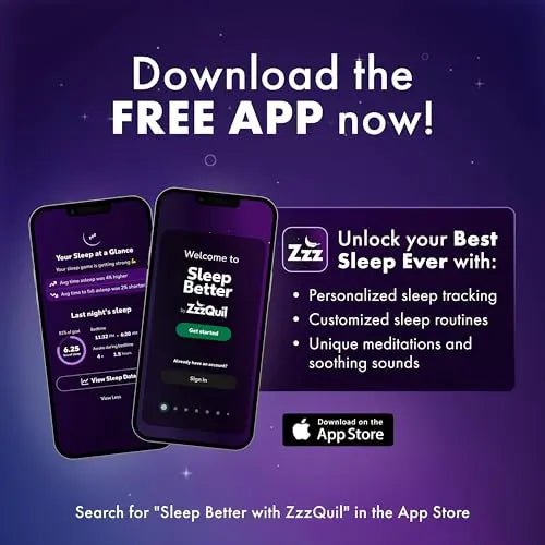 ZzzQuil Liquid, Max Strength Pain Reliever, Nighttime Sleep Aid Liquid, Acetaminophen 1000mg, Diphenhydramine 50mg HCI, Non-Habit Forming, Midnight Berry Flavored, 2 Pack, 24 FL OZ - TrustMedUSA