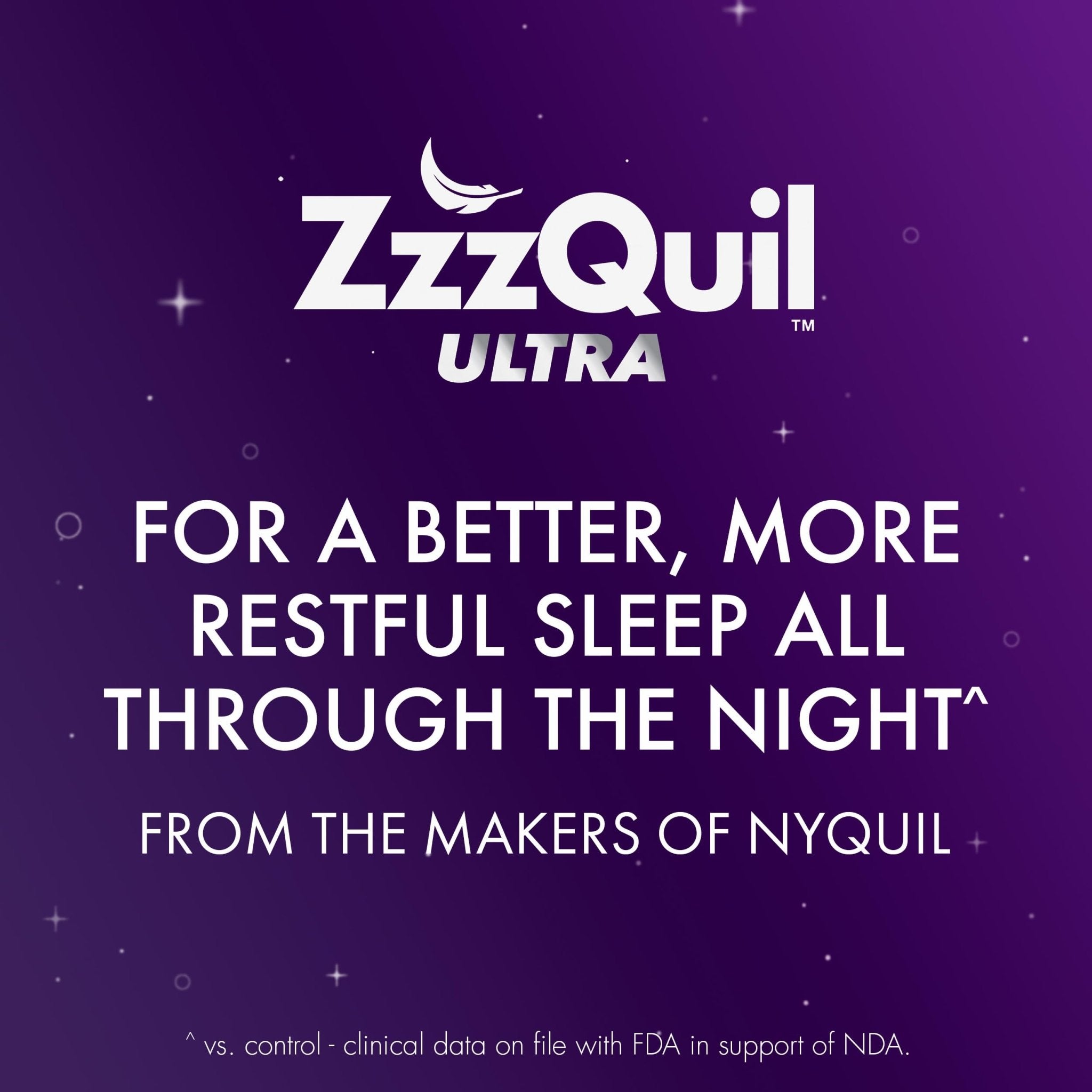 ZzzQuil ULTRA, Sleep Aid, Doxylamine Succinate 25mg, Sleep Aids for Adults, Nighttime Sleep Aid, 48 Tablets - Maple Wellness Supplements